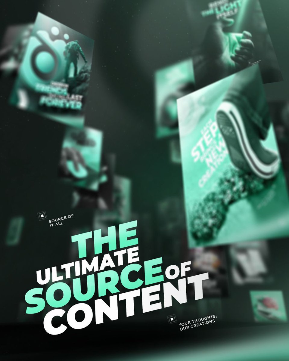 Digital34071537's tweet image. Your thoughts, our creations. 🧠 The ultimate content source meets exceptional execution. Together, we&apos;ll turn your vision into visual reality.

#graphicdesign #logodesigner #brandidentity #webdesign #appdesigner #brandmarketing