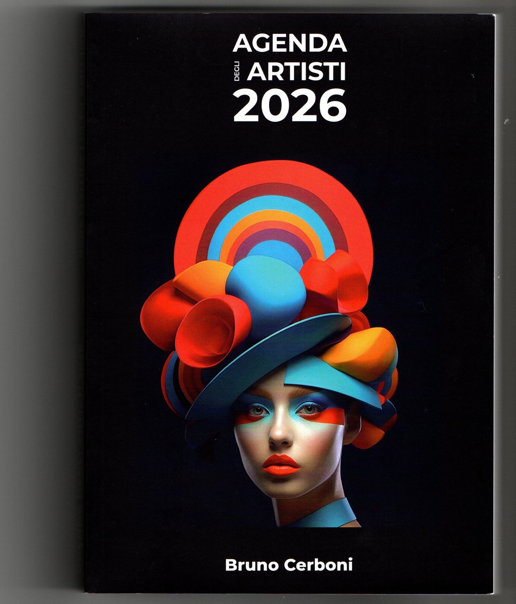 brunobrec's tweet photo. Artistsโ Agenda 2026 โ Cover by Bruno Cerboni
published by the historic Libreria Bocca of Milan,
#AIArt #DigitalArt #ContemporaryArt #ArtBook #ArtCover #MilanArt #CreativeCommunity #ItalianArtist #ArtAndCulture #VisualArt #ArtistFeature #GalleriaUniversale https://t.co/93MudbMVIi
