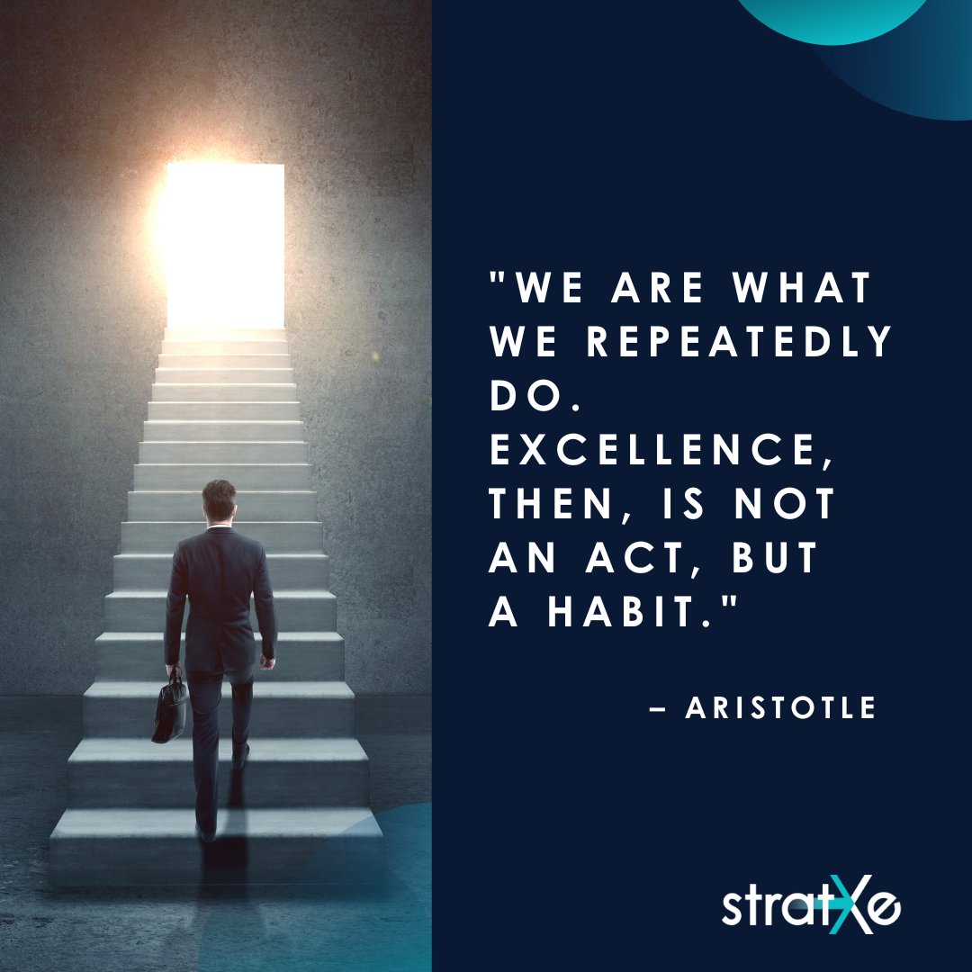 StratXe's tweet image. Excellence isn’t an act - it’s a system.

At StratXe, we help organisations build the habits, rhythms, and structures that make great execution repeatable and sustainable.

#StratXe #ExecutionExcellence #Leadership #ValueCreation #StrategyExecution