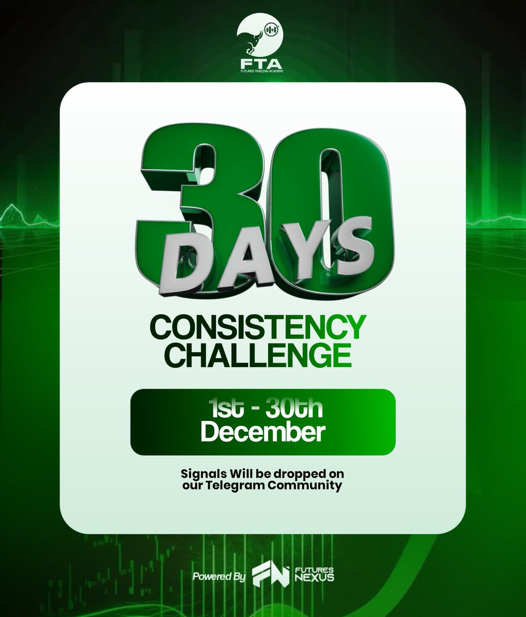 fnexushq's tweet photo. December is not the month to slow down.
It’s the month to prove to yourself that consistency still wins.

You can still hit that goal in this last month of the year.

Let's do this in 30 Days.

Join the FTA Telegram community where signals drop daily.

https://t.co/7Vzv0mmR6V https://t.co/NViaO36ofK