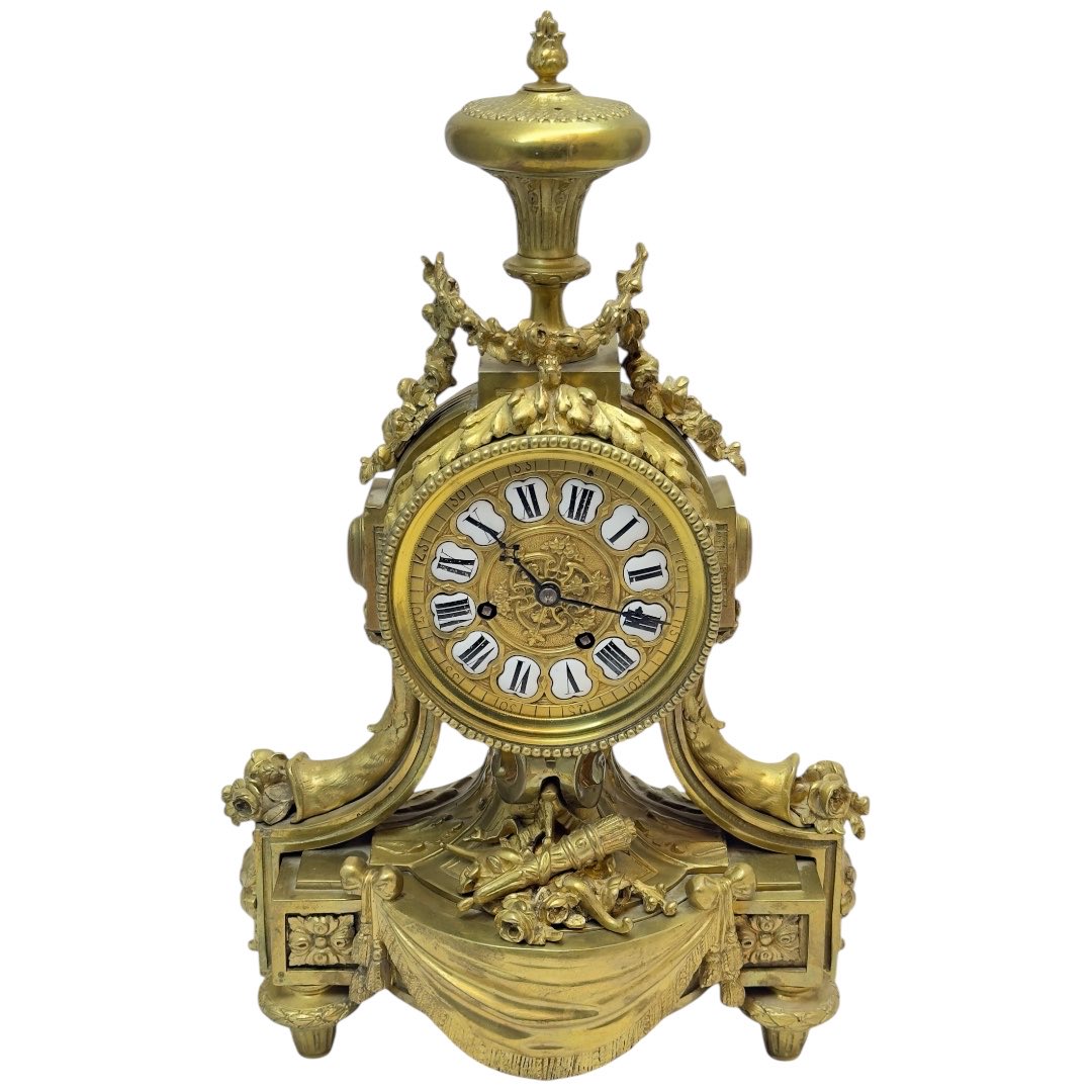 G.PHILIPPE PALAIS ROYAL İMZALI BRONZ SAAT atayantika.com