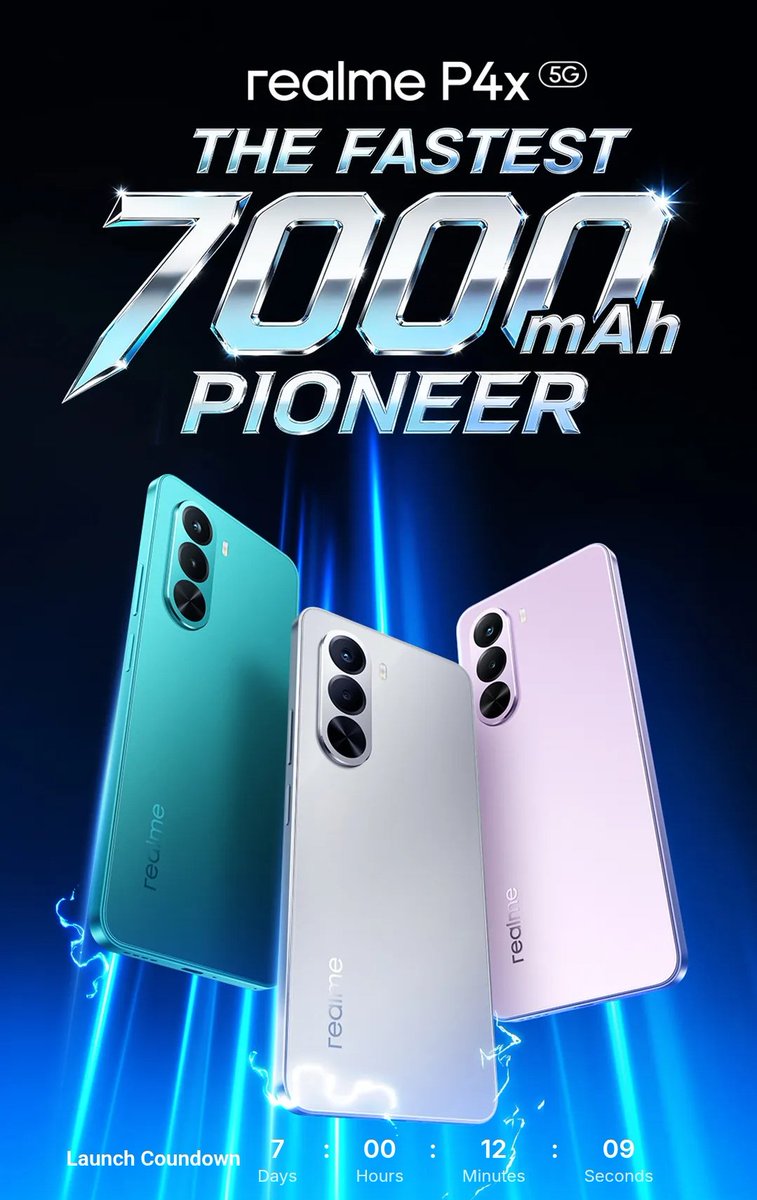 Atulbazaar's tweet image. realme P4x ready to Launch on 4th Dec 12 PM 🔥 #realmeP4x
Pricing Will be Super Aggressive....
Anyone Guess ???