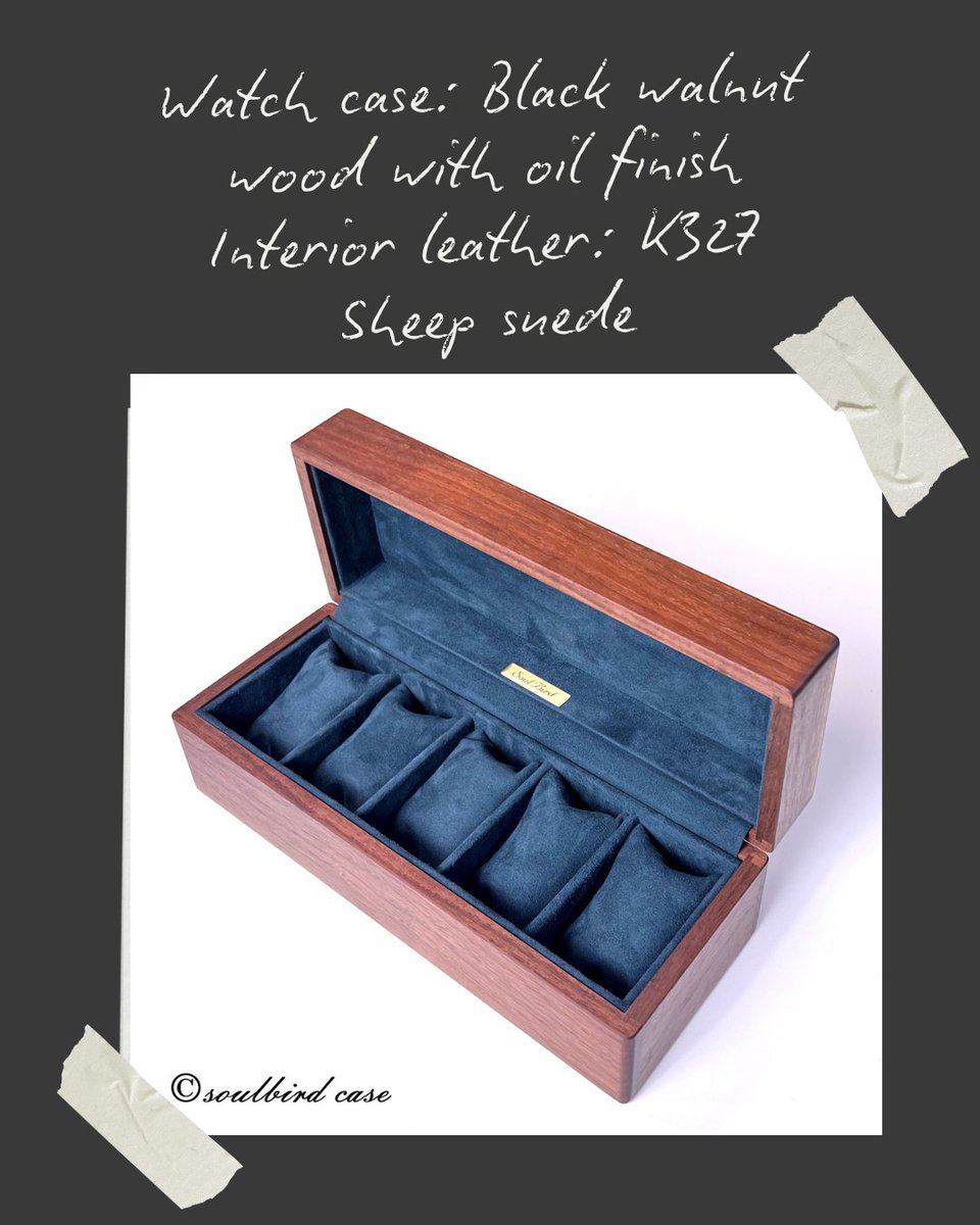 soulbird_case's tweet image. Watch case: Black walnut wood with oil finish
Interior leather: K327 Sheep suede

Enjoy the beauty of aging over time.
We deliver watch cases worldwide.
soulbird.co.jp/watchcase_1705/

#watchcases #watchcase #ソウルバード　#ソウルバード　#時計ケース　　 #watchcollector  #watchcommunity