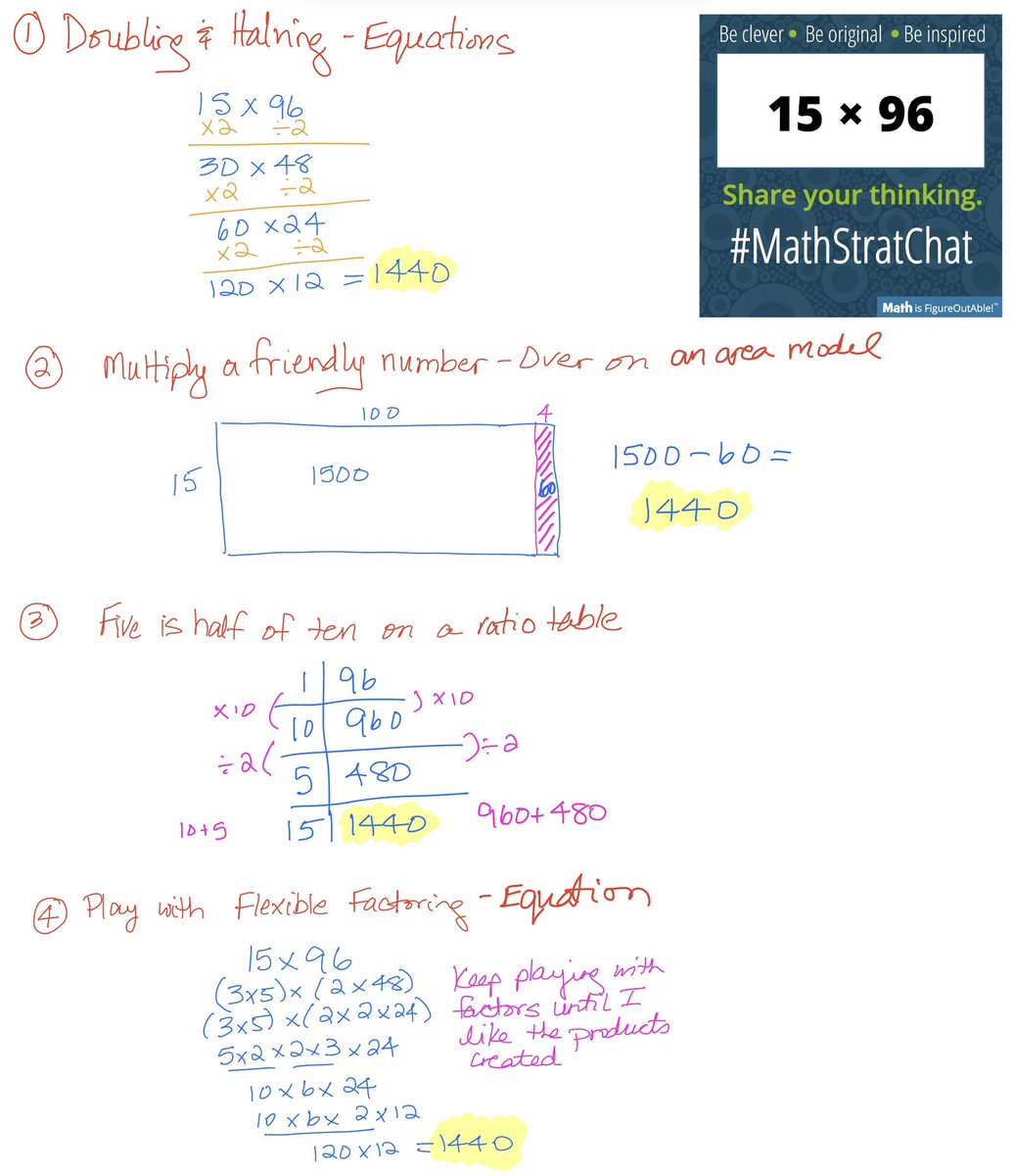 ccampbel14's tweet image. Here are a few ways I approached this week’s #MathStratChat. I look forward to seeing what relationships pinged for other people. #abed #MathIsFigureOutAble #MTBoS #ITeachMath #MathEd