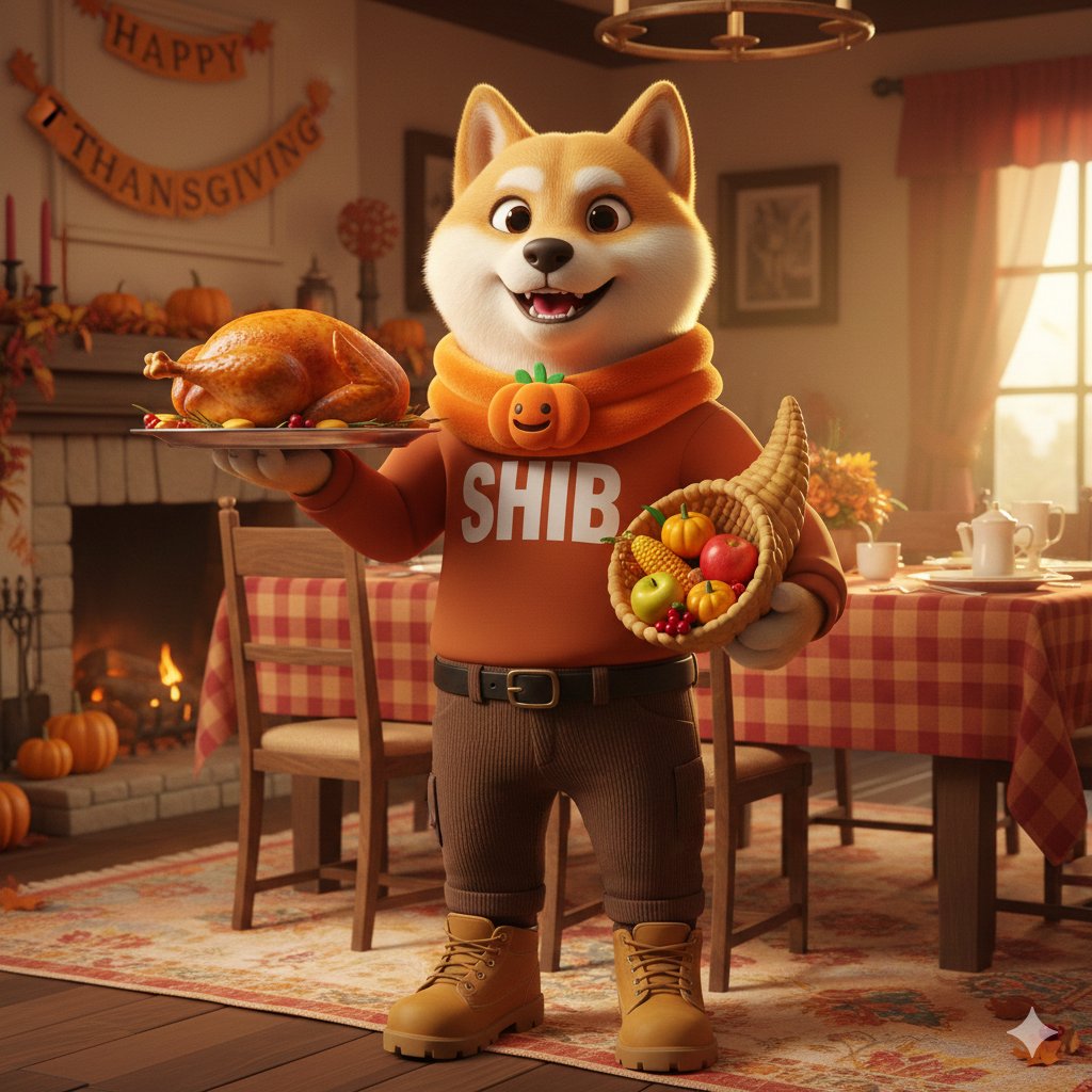 shibababyshib's tweet photo. 🦃 Happy Thanksgiving, SHIBARMY! 🐾

Grateful for the holders, the grinders, the dip-buyers, and the ones who never stop barking for the future. Here’s to more growth, more wins, and more moments that remind us why this community is unmatched..

#SHIBARMYSTRONG https://t.co/4RCJgyzd4V