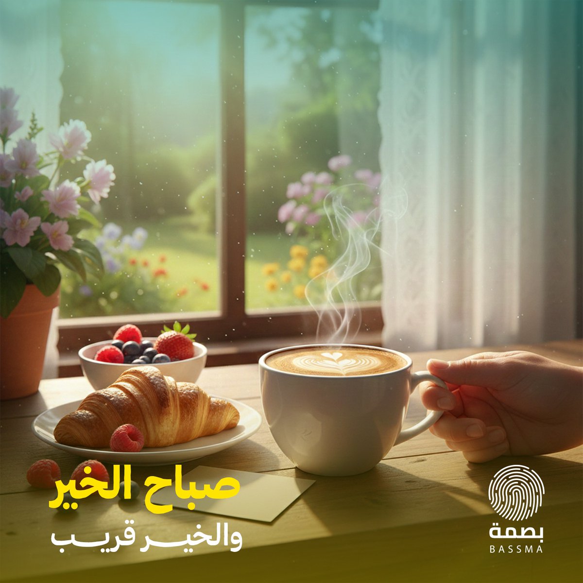 bassma_creative's tweet photo. #صباح_الخيرᅠ والخير قريب 🌸☕️ https://t.co/WhdLELntxM
