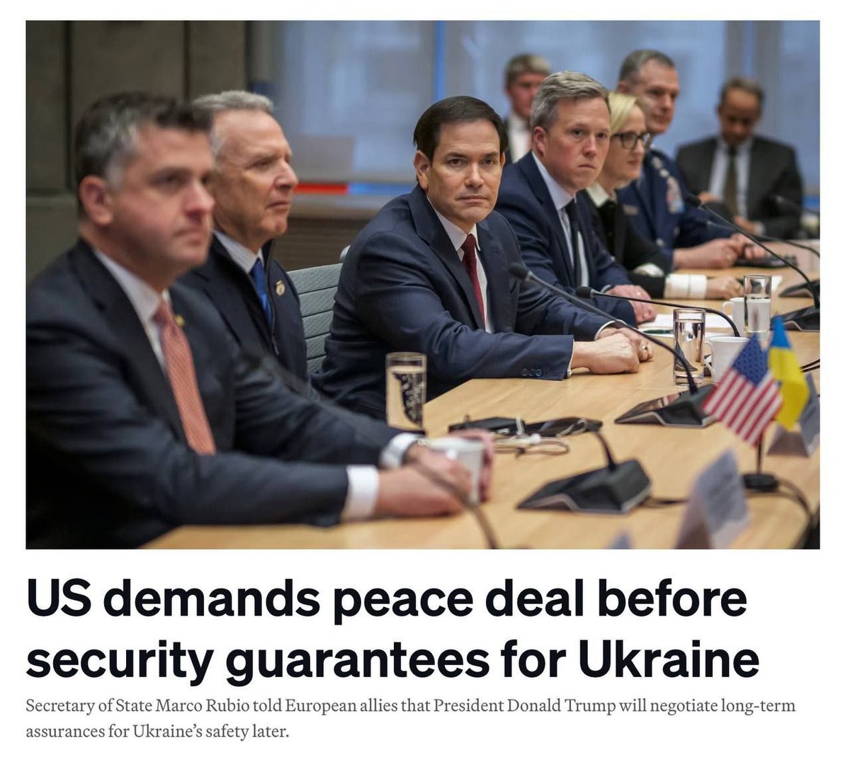 AS74LifeNumber2's tweet photo. 🤡 Рубио заявил европейским союзникам, что США хотят получить мирное соглашение, прежде чем согласятся на любые гарантии безопасности для Украины, — Politico.

Остап Бендер... стулья... https://t.co/XcAITVVd82