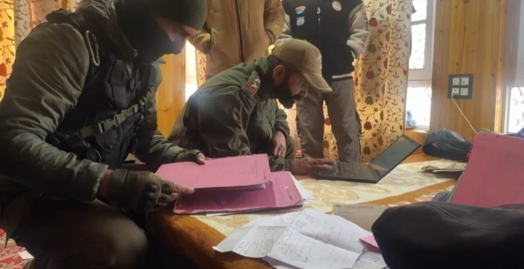 ians_india's tweet image. Kulgam, J&amp;amp;K: Kulgam Police conduct coordinated raids and searches across the district against the banned Jamaat-e-Islami (JeI), seizing electronic gadgets, documents during the operation

(Source J&amp;amp;K Police)