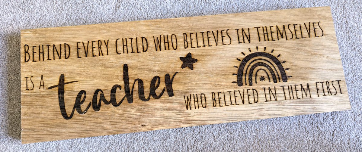Foxglovelaser's tweet image. Teachers are the future of children!  

Generation after generation! 

Stay strong and keep doing what you love! 💪🏽 

Positivity will prevail! 🙏🏼 

We made this plaque for a teacher who lost her way....she&apos;s now the Head! 😍 
#SupportLocal #teaching #school