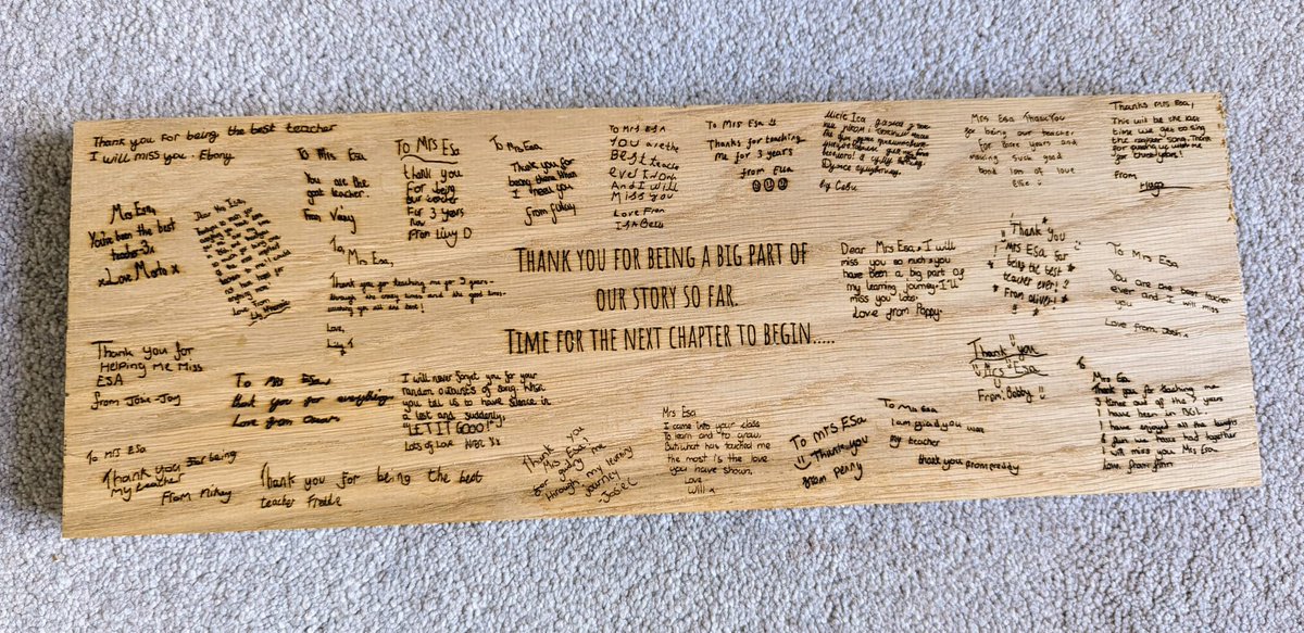 Foxglovelaser's tweet image. Teachers are the future of children!  

Generation after generation! 

Stay strong and keep doing what you love! 💪🏽 

Positivity will prevail! 🙏🏼 

We made this plaque for a teacher who lost her way....she&apos;s now the Head! 😍 
#SupportLocal #teaching #school