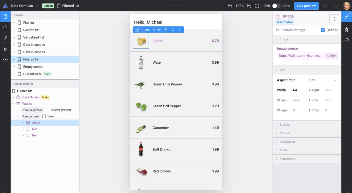 ClicklyApp's tweet photo. There are 3 main pillars in Clickly:
✅ UI editor
✅ Data formulas editor
🚧 Action flows editor (in progress)

Once this last piece is ready, users will be able to build full-fledged mobile apps from A to Z.

Follow for updates. https://t.co/WnotHUrBio