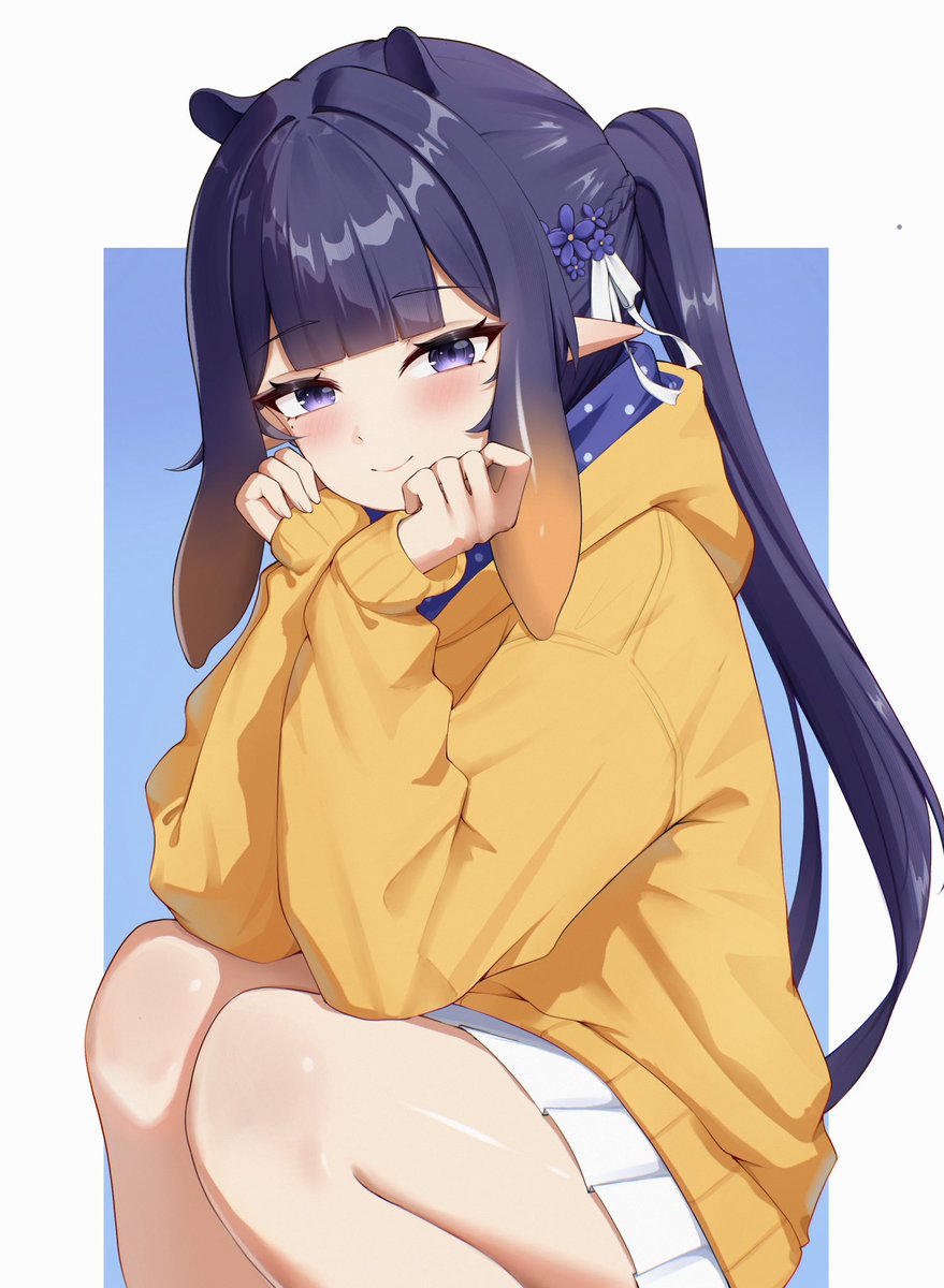 Use only ninomae art to convince people to follow you