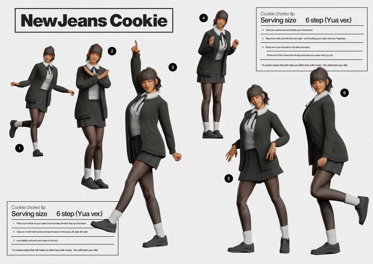 yua's dancing manual.... 🎵🍪✨ i saw this was trending so i decided to remake it with yua ☺️👍