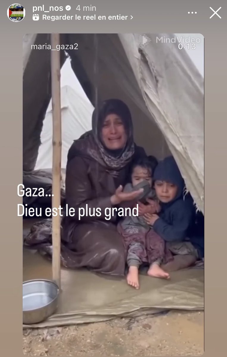 ProjetPNL's tweet image. 🇵🇸 Story de Nabil #pnl_nos by Insta toujours aussi Déterminé 

« #Gaza …
Dieu est le plus grand »

#FreePalestine #StopGenocideInGaza