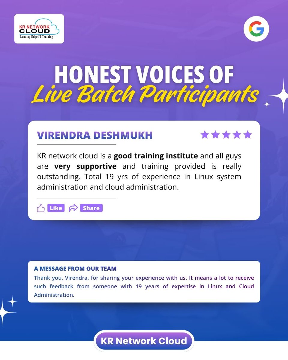 KRNetworkCloud1's tweet image. CERTIFIED SUCCESS &amp;amp; TRUSTED EXPERIENCE
We congratulate him on achieving the CKA certification &amp;amp; his feedback reflects the value of quality training. Wishing him continued success ahead.

#cka #kubernetes #linuxadministration #cloudengineering #studentreview #krnetworkcloud #ckad