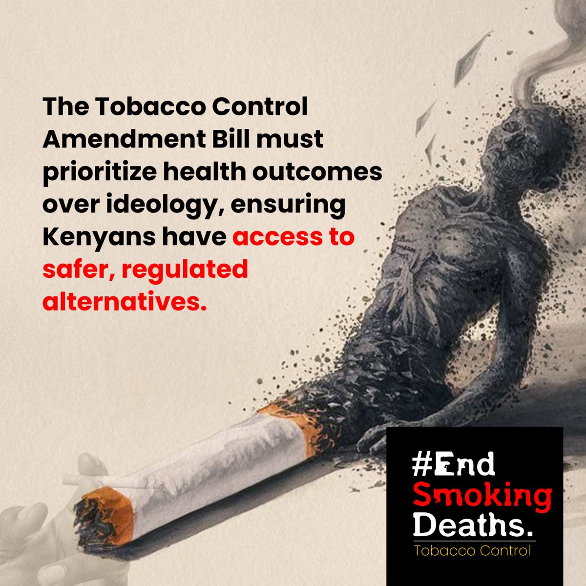lilacmwesh's tweet image. A  ban on vapes and nicotine pouches won’t solve the problem. Kenya needs smart regulation on Tobacco Control, not prohibition.
Let’s protect public health without pushing users to unregulated black markets.
A balanced approach is possible.
#EndSmokingDeaths