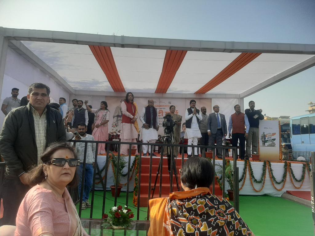 Flag off ceremony of Yamuna Prawah, #SARDAR150PADYATRA by <a href="/BhajanlalBjp/">Bhajanlal Sharma</a> <a href="/RajCMO/">CMO Rajasthan</a>
<a href="/madanrathorfan/">Madan Rathore BJP fans</a> <a href="/Ra_THORe/">Col Rajyavardhan Rathore</a> <a href="/NssRajasthan/">NSS RAJASTHAN</a>
