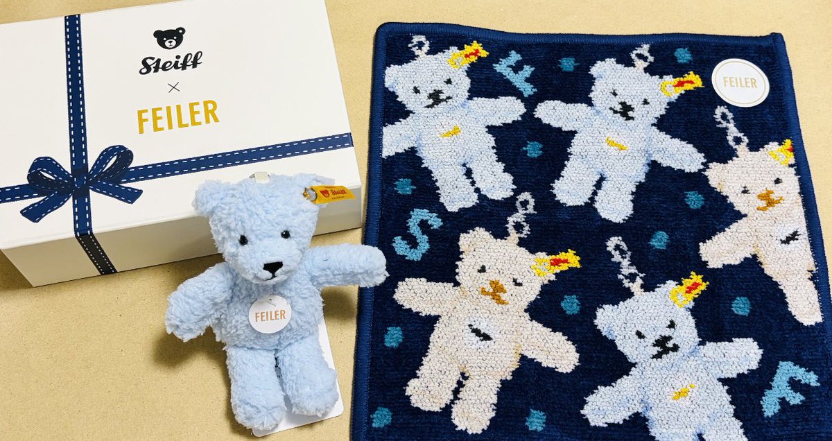 お迎えできた✨ 可愛すぎる♡ #シュタイフ×#フェイラー #FEILER #Steiff