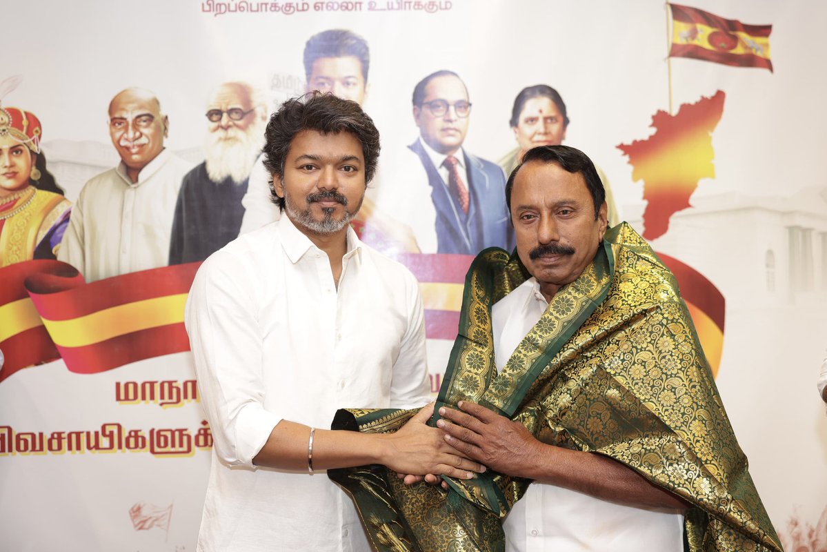 வெற்றித் தலைவர் <a href="/TVKVijayHQ/">TVK Vijay</a>  அவர்களுடன் இணைந்து ஜனநாயக ஆட்சியை, மக்கள் நல ஆட்சியை உருவாக்க தமிழக வெற்றிக் கழகத்தில் இணைந்திருக்கும் அன்பிற்குரிய அண்ணன் <a href="/KASengottaiyan/">K.A Sengottaiyan</a>  அவர்களுக்கும், அவரோடு இணைந்துள்ள உறவுகள் அனைவருக்கும் மனமார்ந்த வாழ்த்துக்கள்! 

வெற்றி நிச்சயம்!
நல்லதே