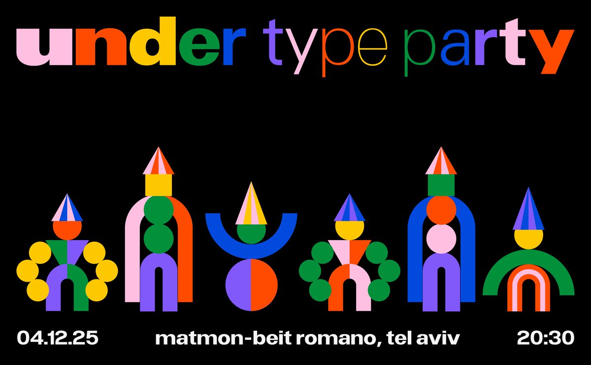 underdesign0's tweet image. yeah, we designed a font
and we can’t get over it
join us to celebrate - under type party
you’re all invited, so grab your ticket at the link🎟️
store.weareunder.design/products/under…