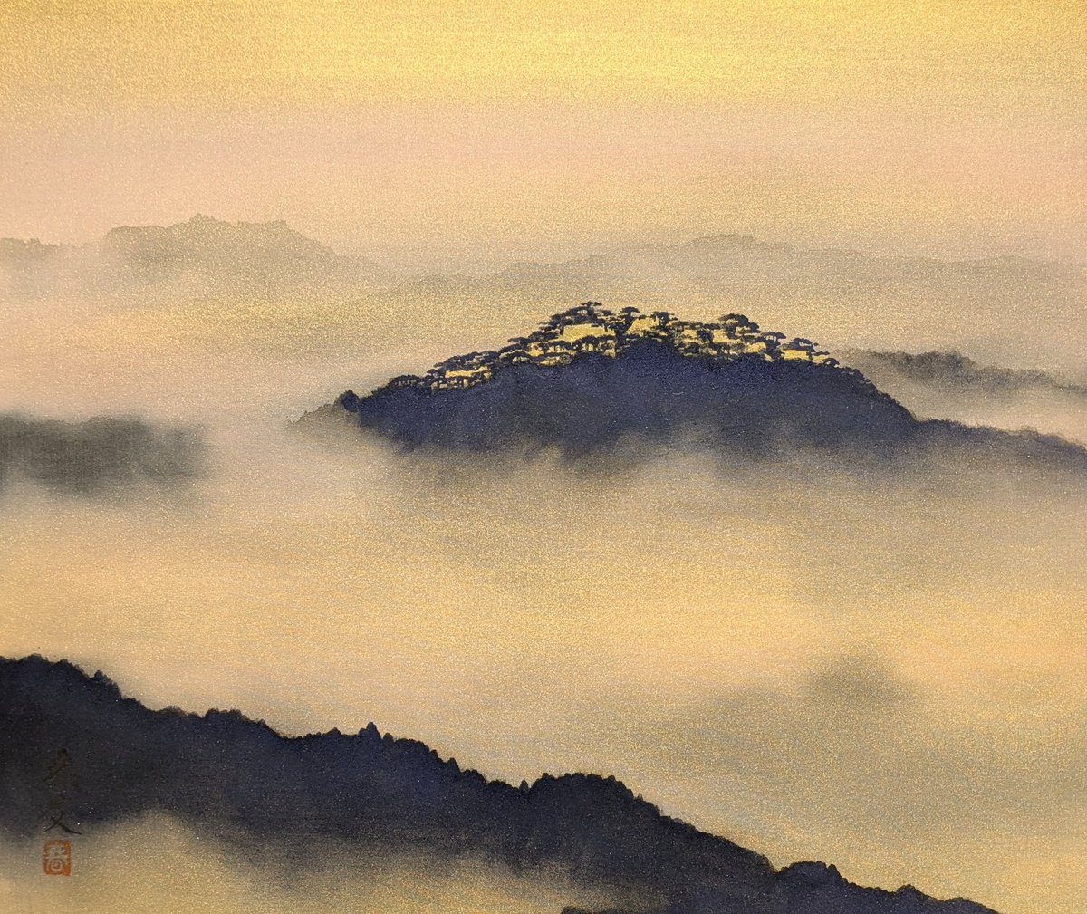 新潟伊勢丹の掛軸展は本日2日目です。 弊社代表、松生春山人