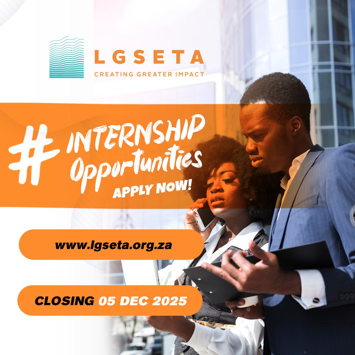 LGSETA_official's tweet image. 🚀 Looking for an Internship Opportunity? Explore exciting possibilities on the LGSETA website:

🌐 lgseta.org.za
🗓️ Applications close: 5 December 2025

Don’t miss out! 

#InternshipProgramme #CreatingGreaterImpact #LGSETA