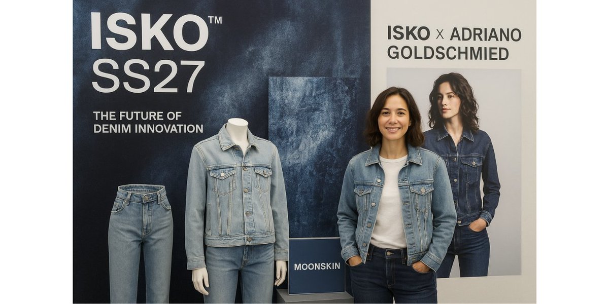 TextileValue's tweet image. ISKO brings future-ready denim to Milan with SS27 and Moonskin Denim.

Read More: textilevaluechain.in/news-insights/…

#ISKODenim #SS27Collection #DenimPremiereVision #MoonskinDenim #SustainableDenim #TextileInnovation #CircularFashion #AdrianoGoldschmied