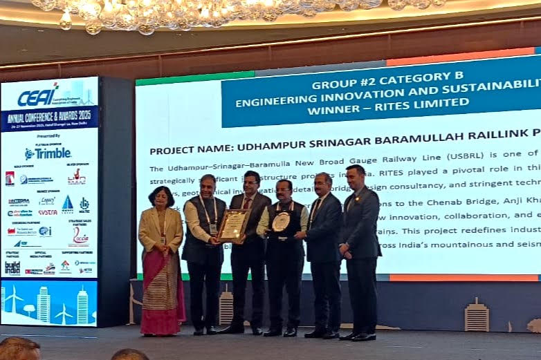 RailAnalysis's tweet image. RITES recognised with CEAI National Award for engineering innovation in USBRL rail project

Read more: railanalysis.in/rail-news/rite…

@RITESLIMITED 

#RITES #RailEngineering #USBRL #BridgeMonitoring #StructuralHealth #RailConsulting #SustainableInfrastructure #RailAnalysis