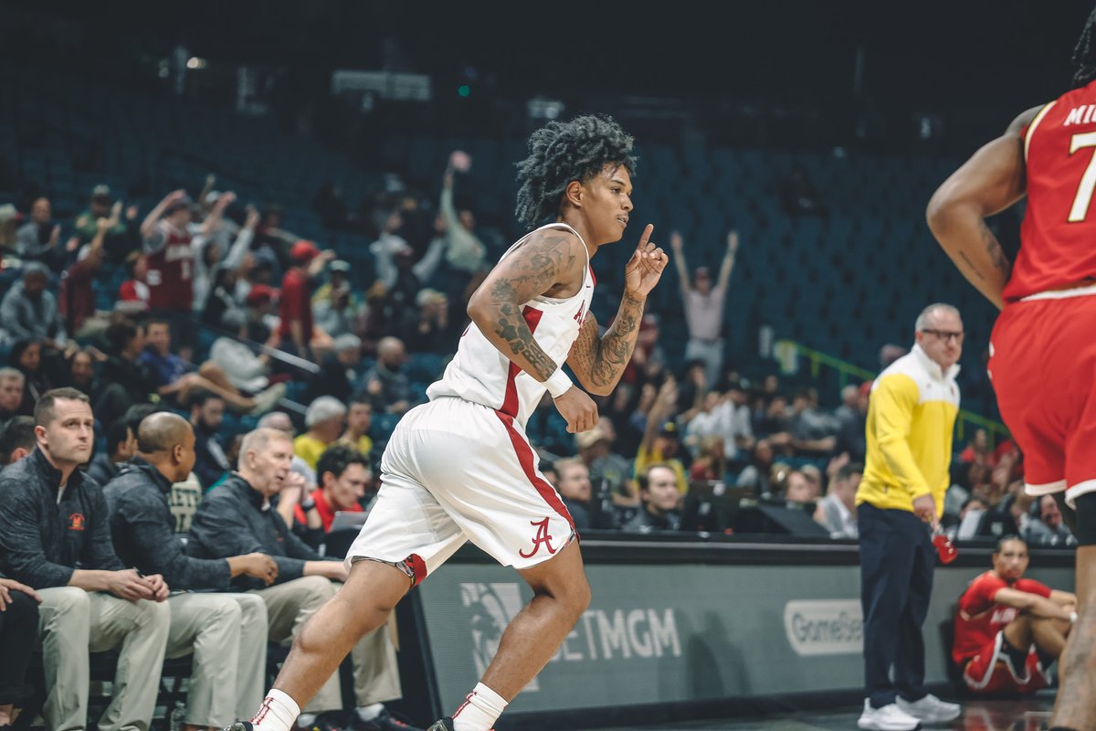 First career double-double for Biz.

#RollTide | #BlueCollarBasketball