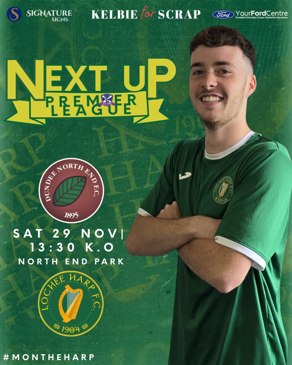 🟢🟢🟢 Midlands Football 🟢🟢🟢

Next up, a short trip across to North End Park. 

Kick off 13:30pm

#TheHarp