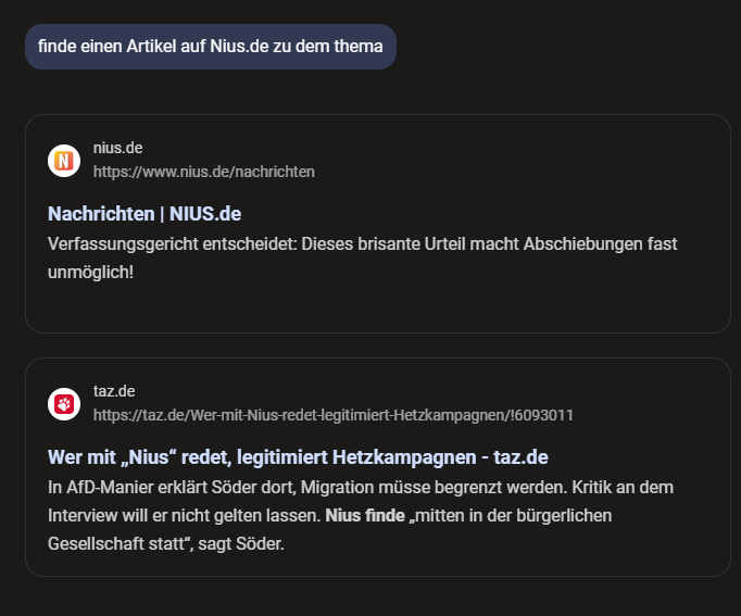 prunabluepepper's tweet image. @niusde_ Ich wollte auf Ihrem Portal einen Artikel finden. Habe verschiedene Suchmaschinen benutzt. Bing von @Microsoft bietet mir dann einen #HassUndHetze Artikel der mit Journalismus nichts zu tun hat. #Shadowbanning ist in der EU verboten, da es ein #DarkPattern ist.