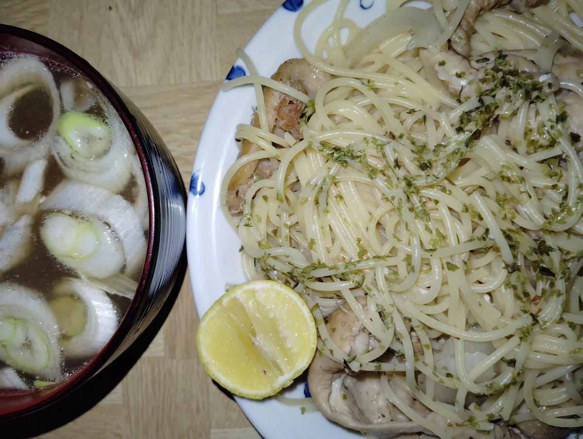 鶏皮パスタ🍝