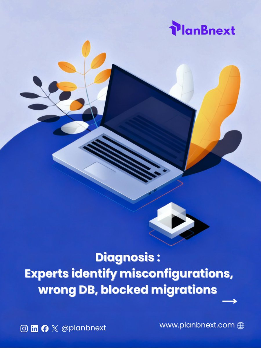 planBnext's tweet image. Migrations succeed. Databases can be troublesome. This happens to every developer.

At PlanBNext, experts help you solve issues so you don&apos;t get stuck. We simplify tech problems. 

#PlanBNext #DebuggingProblems #TechHelp #ITSupport