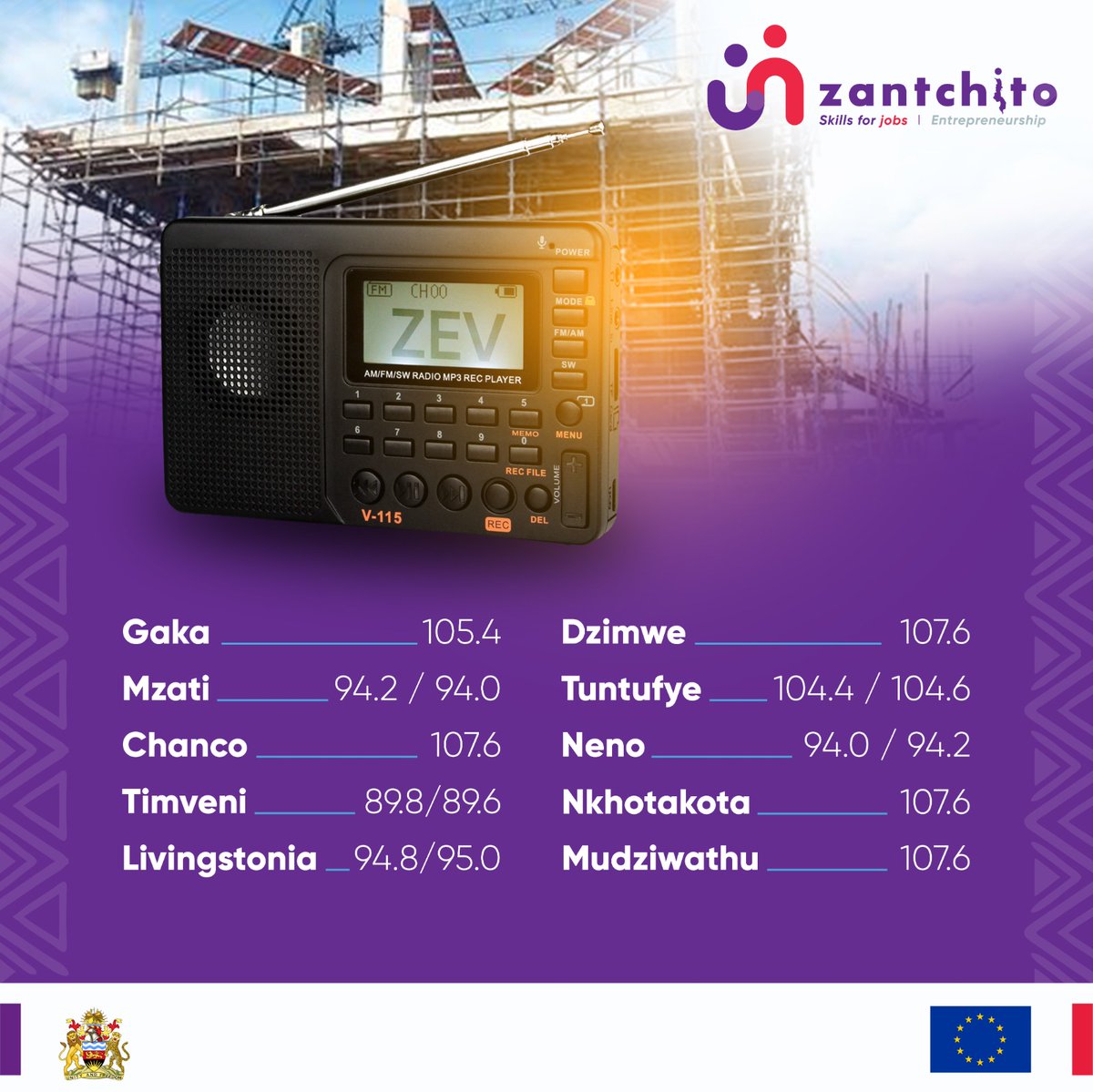zantchitoMalawi's tweet image. In a remote area where catching the @EUinMalawi -funded Zantchito programmes feels like a hustle? 📻

We’ve brought them closer — now airing on community radio stations near you.

Find your station + schedule here:
👉 zantchitomalawi.org/entrepreneursh…

#ZantchitoInCommunities #AccessForAll