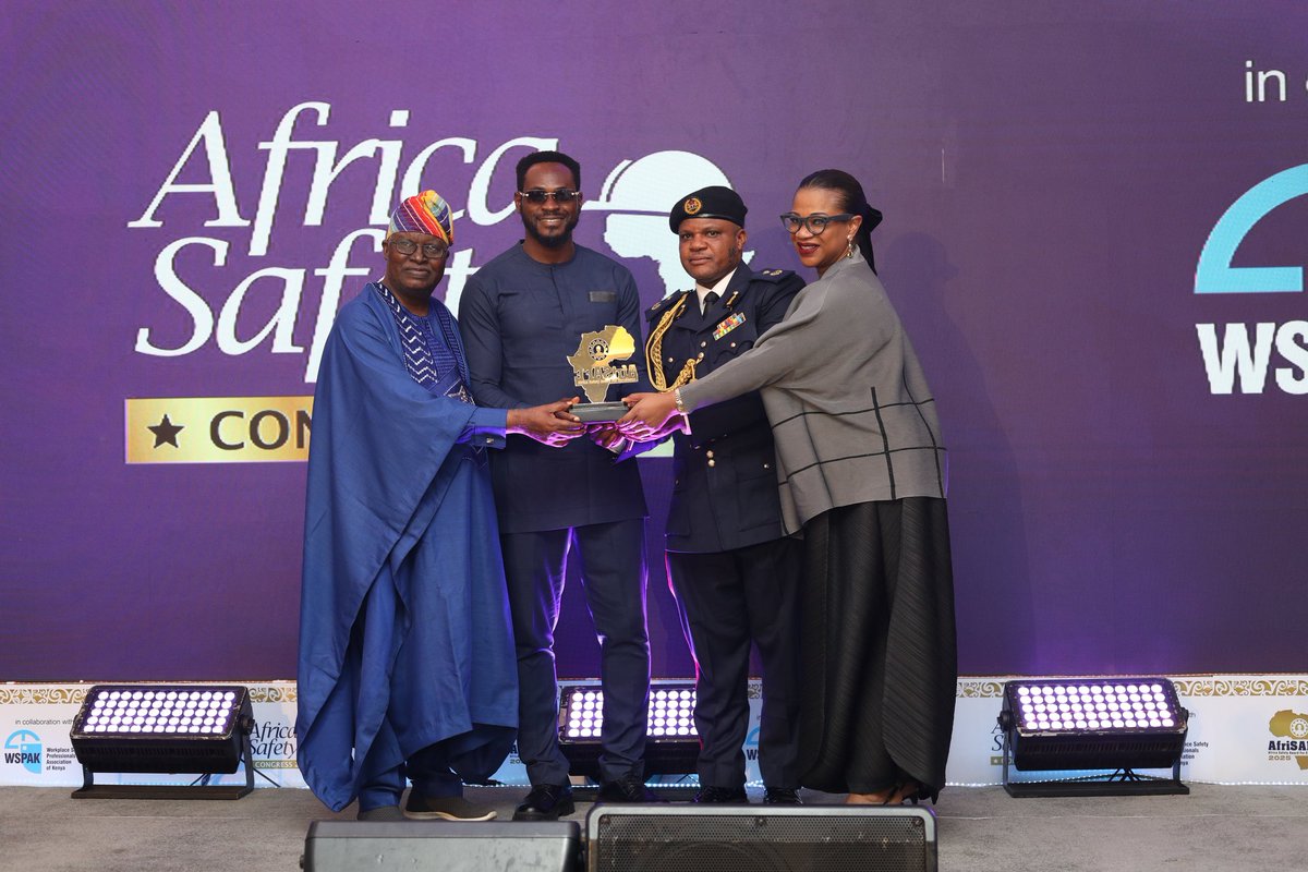 Cheers to the Lagos Free Zone Company for winning The AfriSAFE 2025 CSR Of the Year.

We commend your impact on promoting health, safety, and wellbeing.

AfriSAFE 2025 is in collaboration with Workplace Safety Professionals Association of Kenya, proudly endorsed by IOSH, the