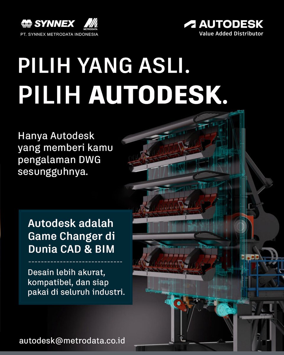 SynnexMetrodata's tweet image. Perpetual terlihat murah karena sekali bayar.
Tapi tanpa update &amp;amp; support, risikonya bisa jauh lebih mahal.

Saatnya beralih ke subscription—lebih aman, selalu up to date, dan siap untuk masa depan. 🚀

#Autodesk #AutoCAD #SynnexMetrodataIndonesia