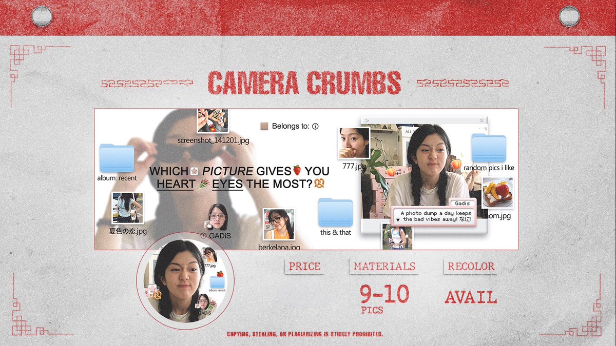 easypslove's tweet image. 💌__; rt if you want ‘CAMERA CRUMBS’ from @159exe