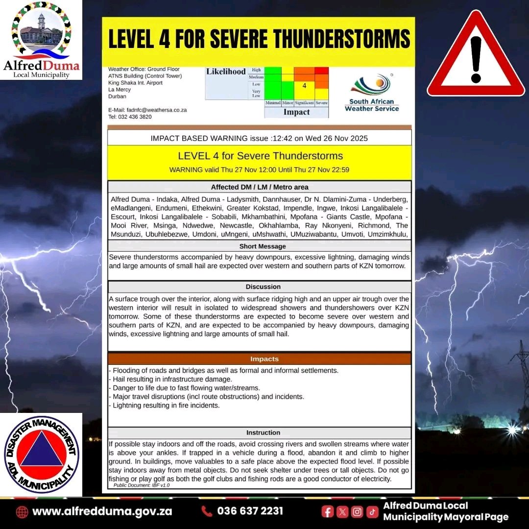 ‼️🚨 WEATHER WARNING NOTICE 🚨‼️