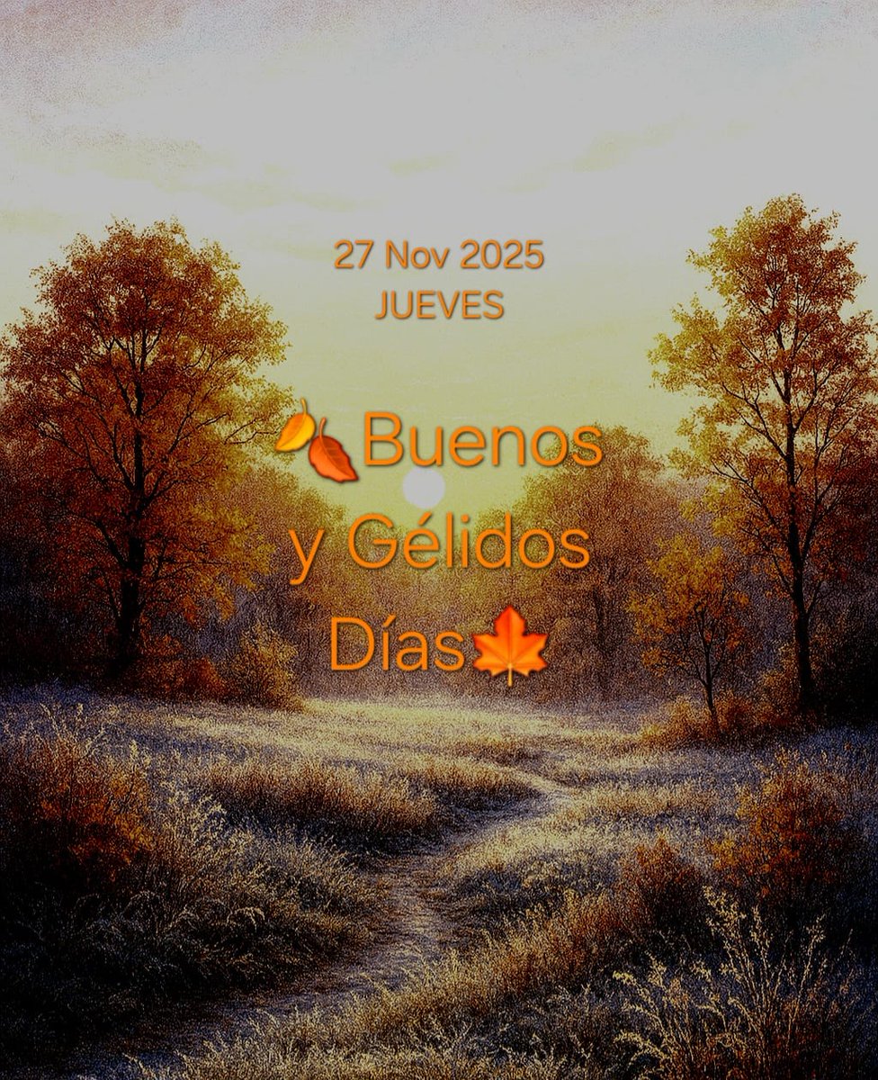 Último jueves 🥶del mes de Noviembre...🙏💪🫶💚 vamos a abrigarnos bien que estamos 2 bajo cero, venga campeones, vamos a darlo todo con energía, para entrar en calor físico, porque el "otro ambiente" está ya calentito🤦🏼‍♂️☕️🫶🤭🫂😘
🇪🇦💚💚💚🇪🇦✅️🟢❎️🇪🇦