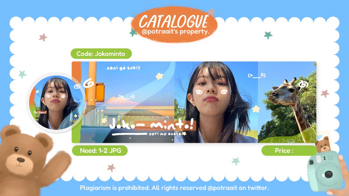 easypslove's tweet image. 💌__; rt if you want ‘JOKOMINTO’ from @potraait