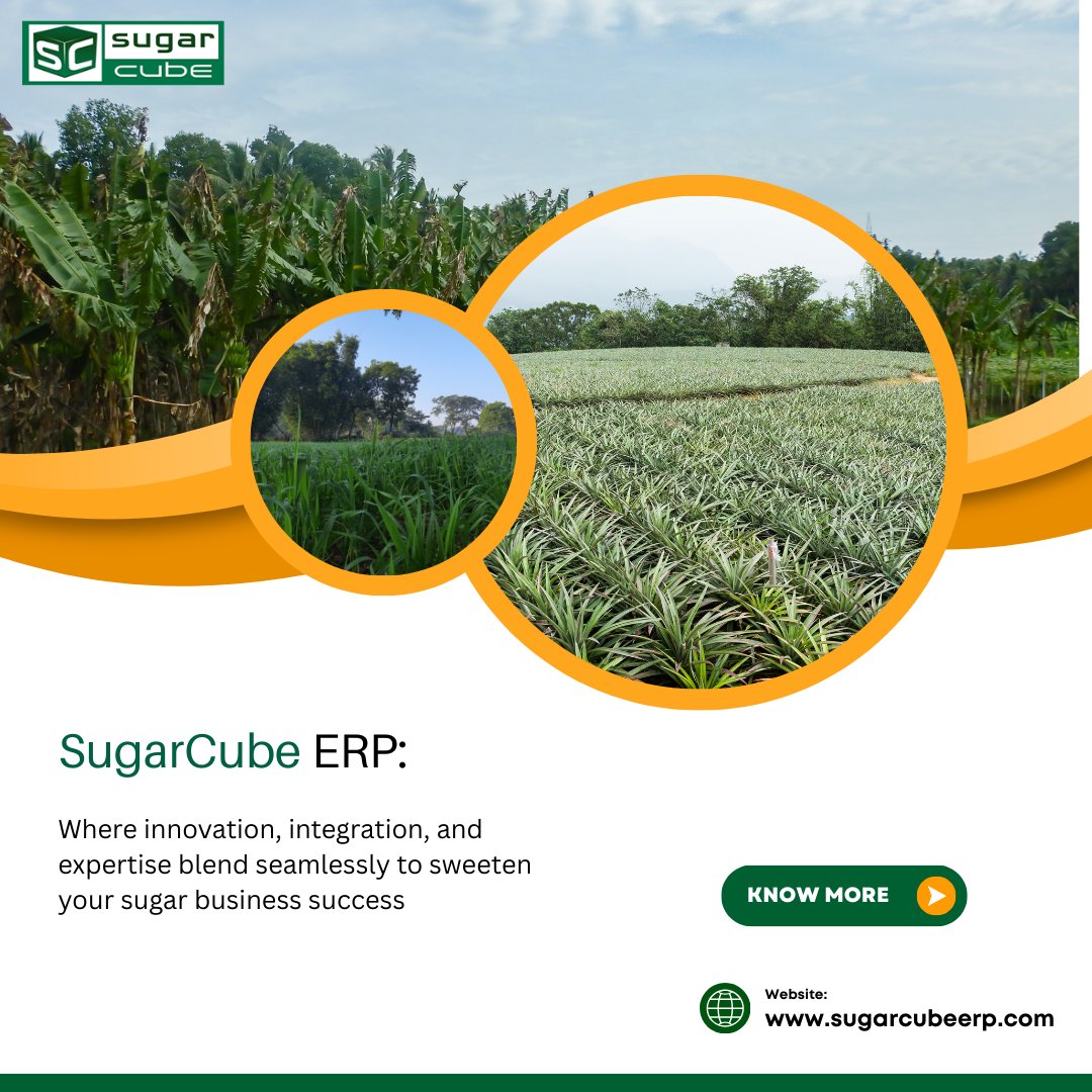 SugarERP's tweet image. With its powerful, end-to-end ecosystem, SugarCube ERP sweetens your journey toward greater efficiency and sustained growth.
sugarcubeerp.com
#SugarCubeERP #SugarIndustryTech #ProcessAutomation #SmartManufacturing #ERPInnovation #AgriTechSolutions #DigitalTransformation