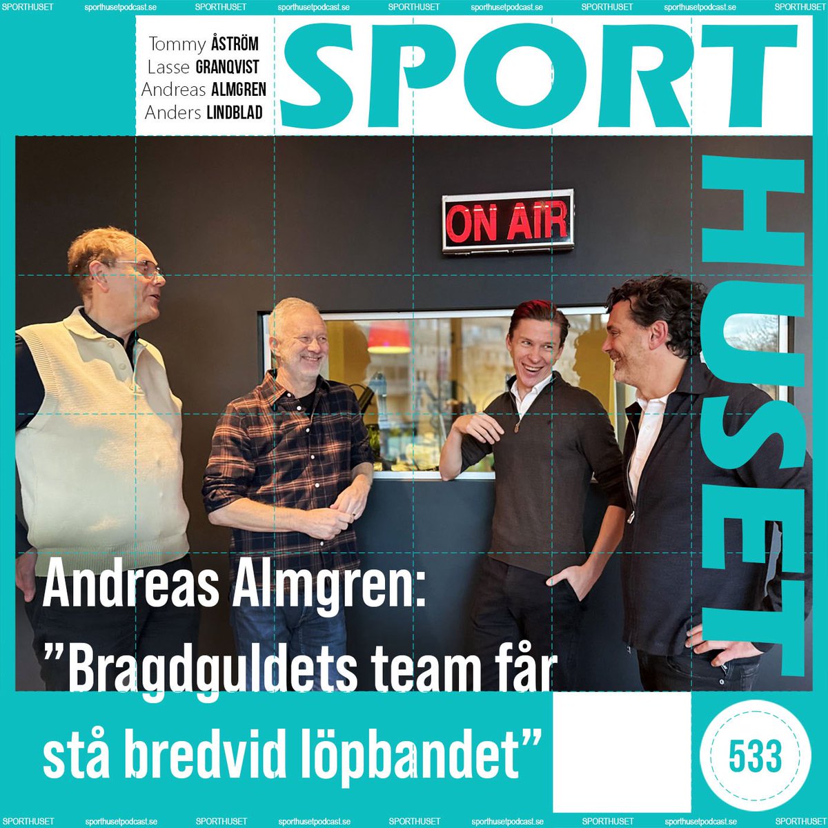 Nytt avsnitt‼️
Med nysatt Europarekord är <a href="/andreasalmgren/">Andreas Almgren</a> 🏃🏻‍♂️tillbaka i Sporthuset. Dessutom Bragdguldets <a href="/AndersLindblad/">Anders Lindblad</a> som förkunnar vinnaren på tisdag. Hör om kandidaterna, som Åhman/Hellvig och skidlandslaget. 

📻🕯️Lars-Gunnar Jansson in memoriam❤️
▶️podcasts.apple.com/se/podcast/spo…