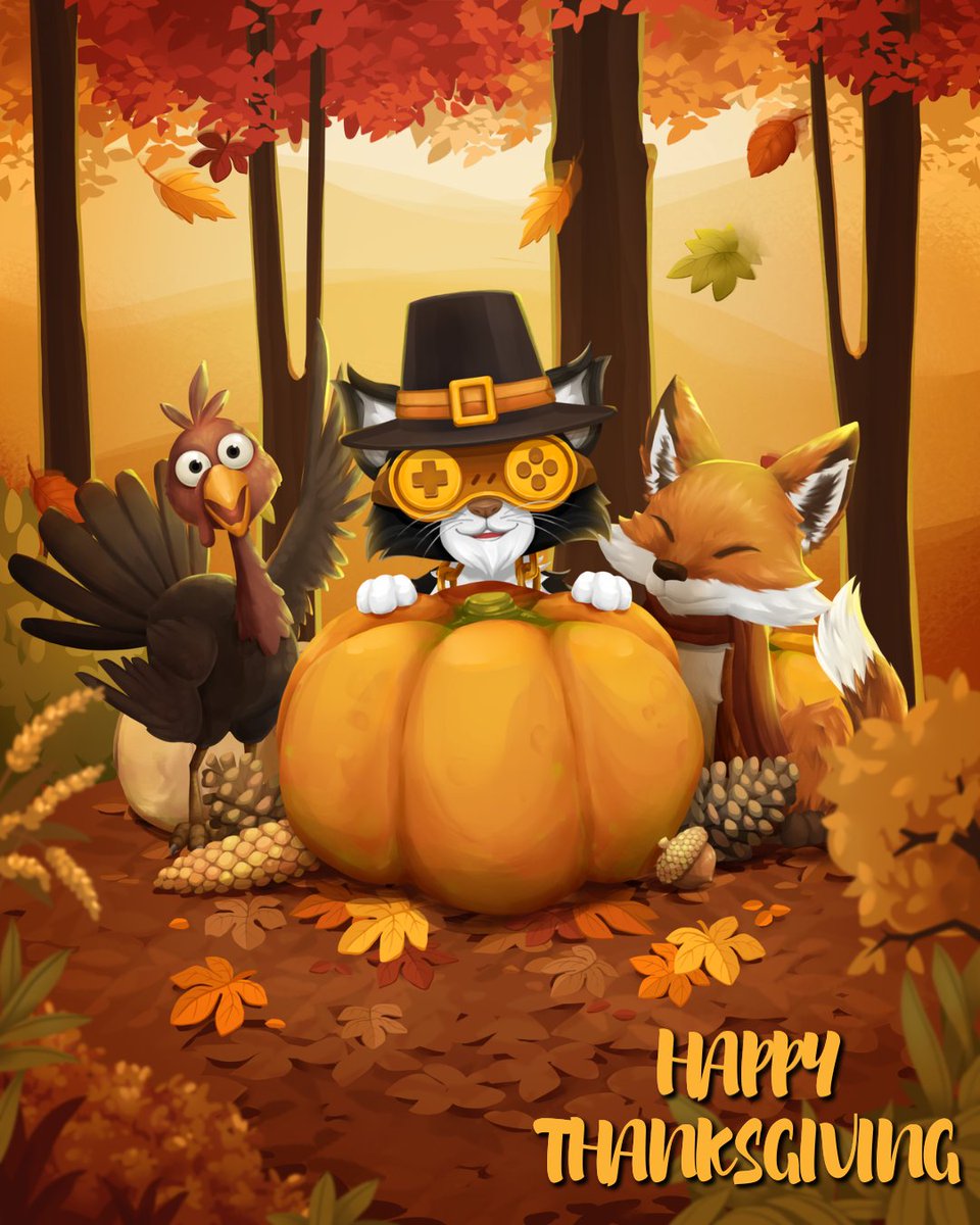 megacatstudios's tweet image. We are deeply thankful for everyone who has joined our journey—gamers, developers, artists, and friends. Happy #Thanksgiving, cats! 🦃🥧🍂