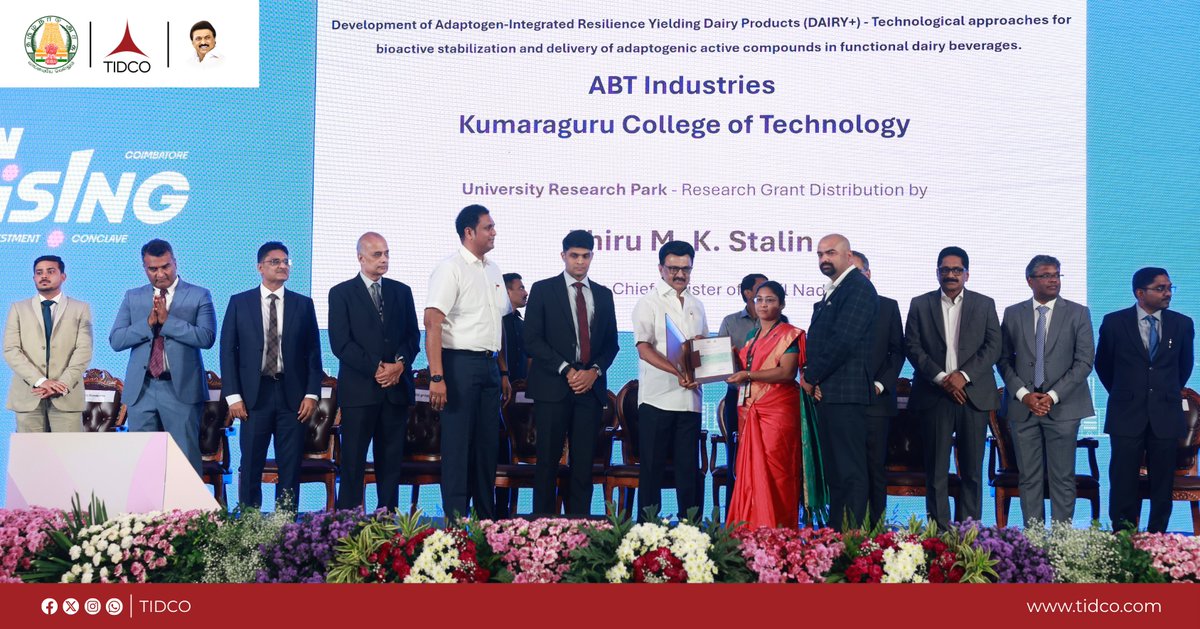 TIDCO_1965's tweet image. Strengthening Tamil Nadu’s Innovation Ecosystem through Industry–Academia–Government Collaboration

Tamil Nadu is accelerating its journey toward a future driven by knowledge, technology and innovation.

#TIDCO #TamilNadu #VentureCatalyst #IndustryAcademia