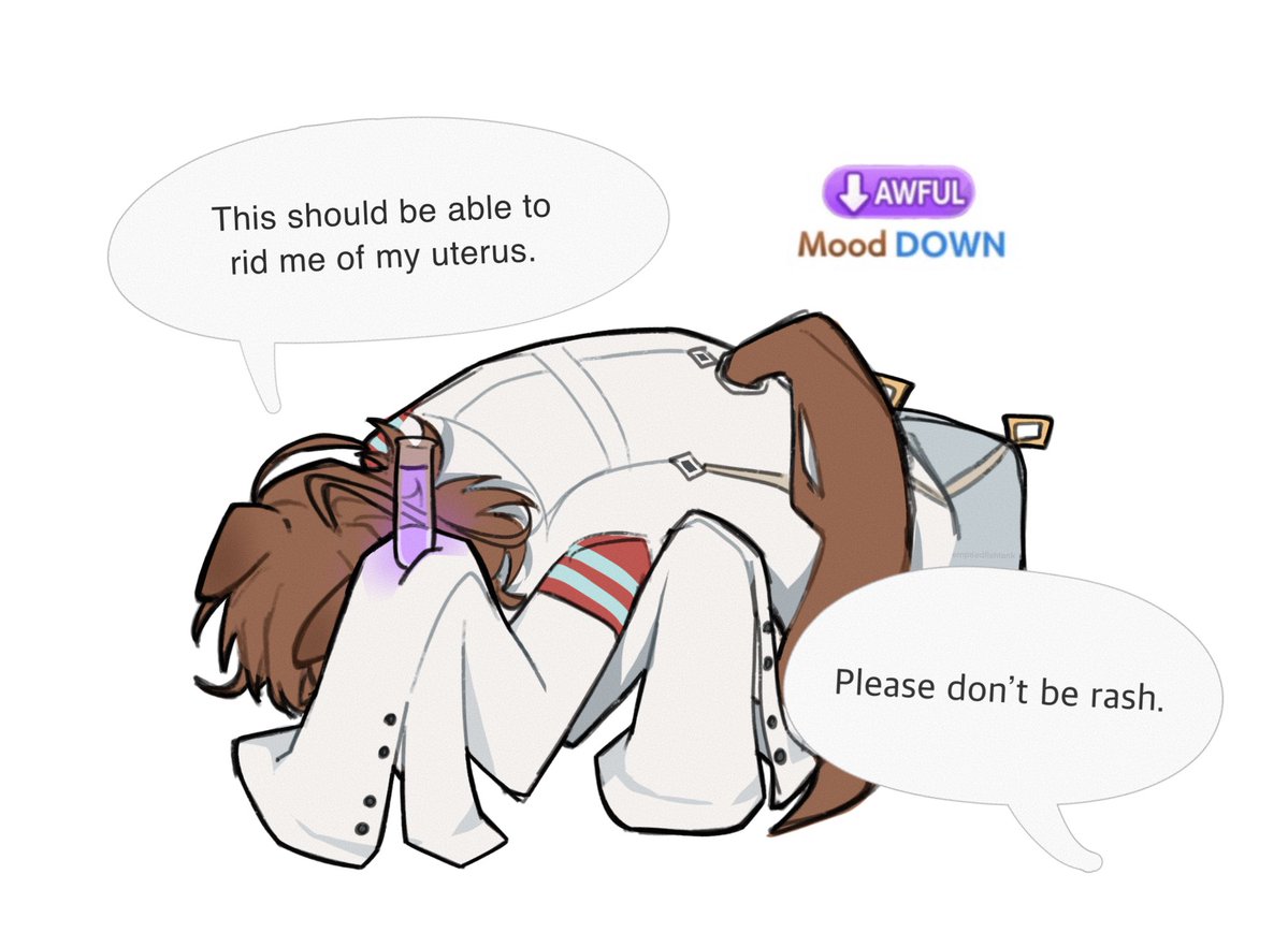 emptiedfishtank's tweet image. Projecting my awful period cramps onto #AgnesTachyon