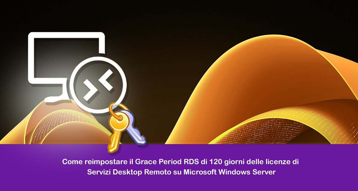 ReDevil2o0o's tweet image. Come reimpostare il Grace Period RDS di 120 giorni delle licenze di Servizi Desktop Remoto su Microsoft Windows Server raffaelechiatto.com/come-reimposta… 

#RDS #WindowsServer #powershell #Registry #graceperiod
