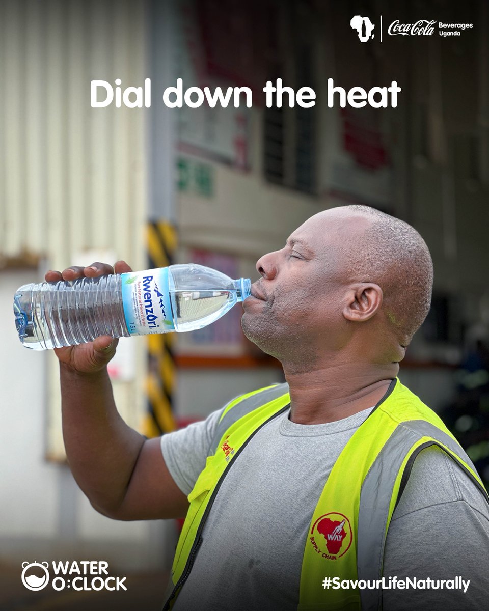 CocaColaBevUg's tweet image. Enyonta ya kasana ndalamuko, grab a Rwenzori Pure Mineral water bottle  kakuberemu mumagezi​

#SavourLifeNaturally ​
#WaterOclock​
#RefreshUG​
#CCBU