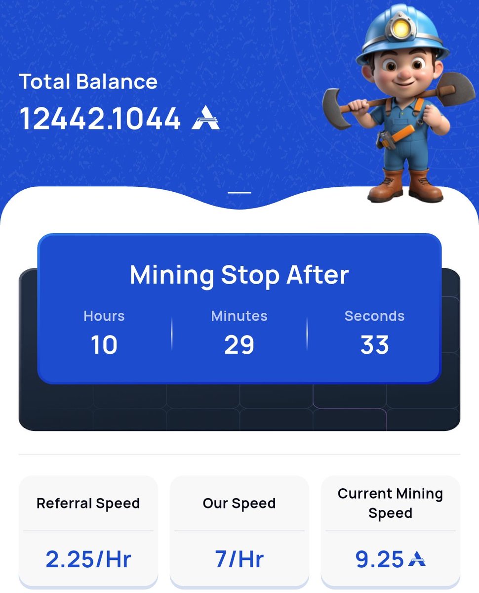 ASGA_NETWORK's tweet image. SUPER PROJECT 2025 🚀
💫 ASGA NETWORK 💫
🔹 Get 100 $ASGA free
🔹 Base mining rate: 7.00 A/h
🔹 Referral bonus: +0.25 A/h per friend

👉 Download &amp;amp; register:
play.google.com/store/apps/det…

🎁Invite code: pZKQLyOa

Site web ⤵️ 
asganetwork.in