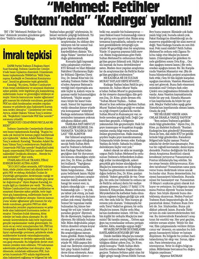 TRT'de yayınlanan Mehmet Fetihler Sultanı dizisiyle ilgili tarihi hatalar uyarılarımıza rağmen ısrarla sürdürülüyor. <a href="/trt1/">TRT 1</a> <a href="/mehmetfeti41123/">mehmetfetihlerSultani</a>