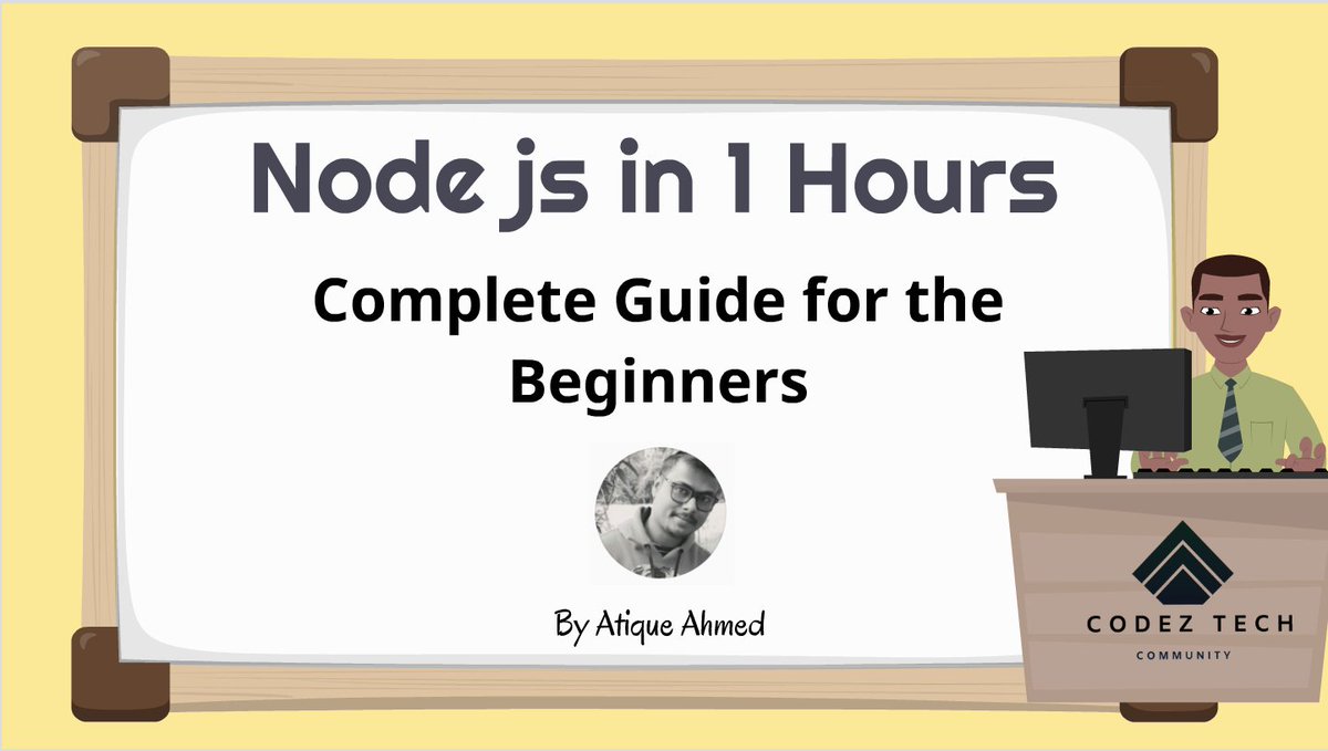 codez_tech's tweet image. NodeJS in 1 Hour Tutorial 1 - Fundamentals and What is Node JS?
 
youtube.com/watch?v=fdpVBz…  
#developer #javascript #javascript30 #javadeveloper #100DaysOfCode #CodeNewbie #Java #Angular  #codinglife #CodeNewbie
